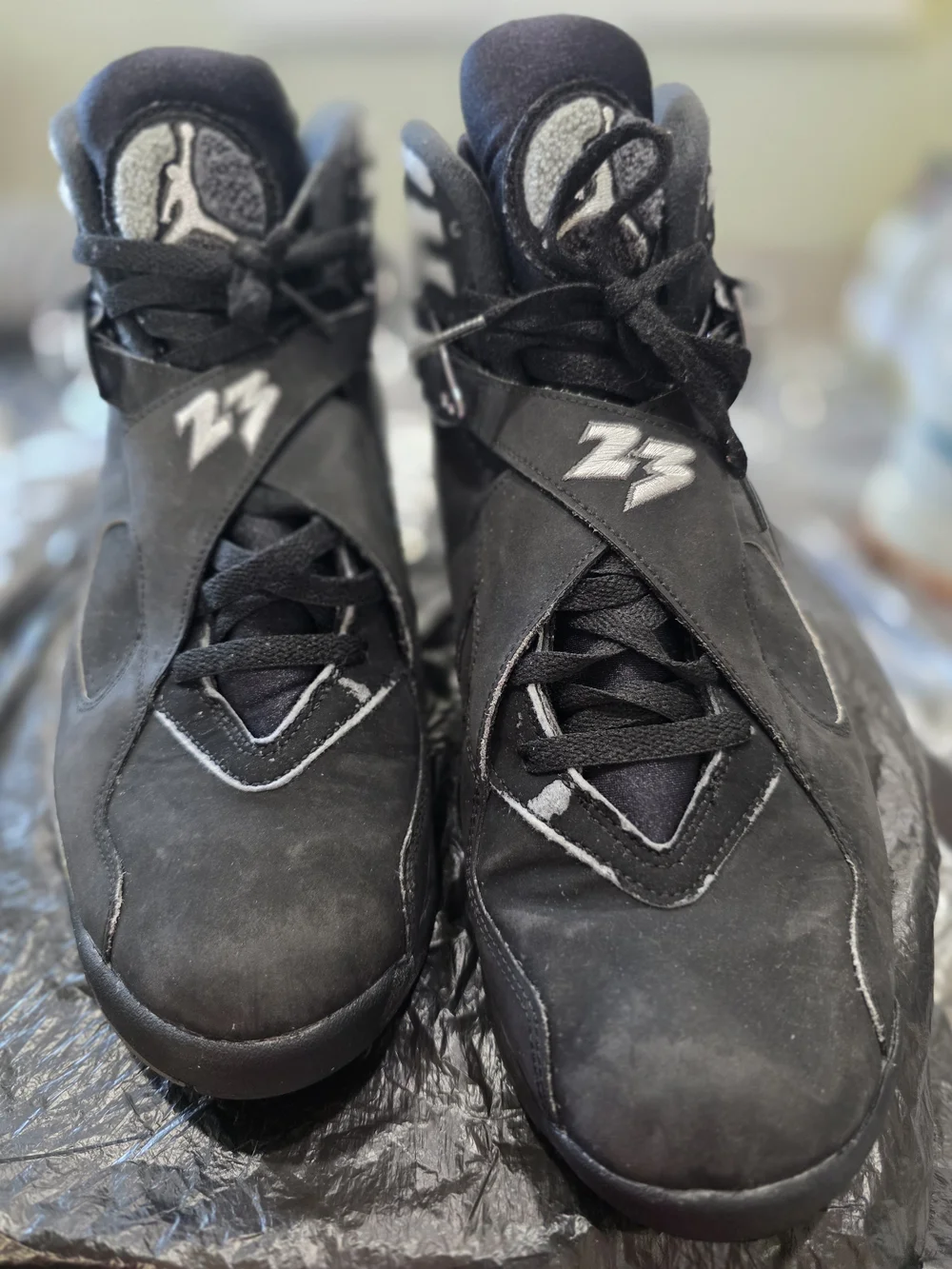 Air Jordan 8 Retro 'Black' Men's Basketball Shoes